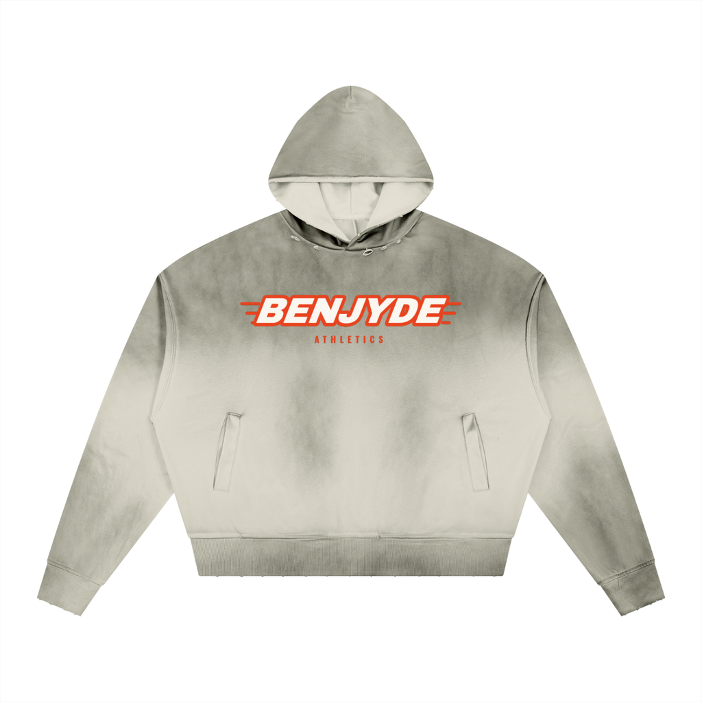 BenjyDe Sunfade Distressed Boxy Hoodie
