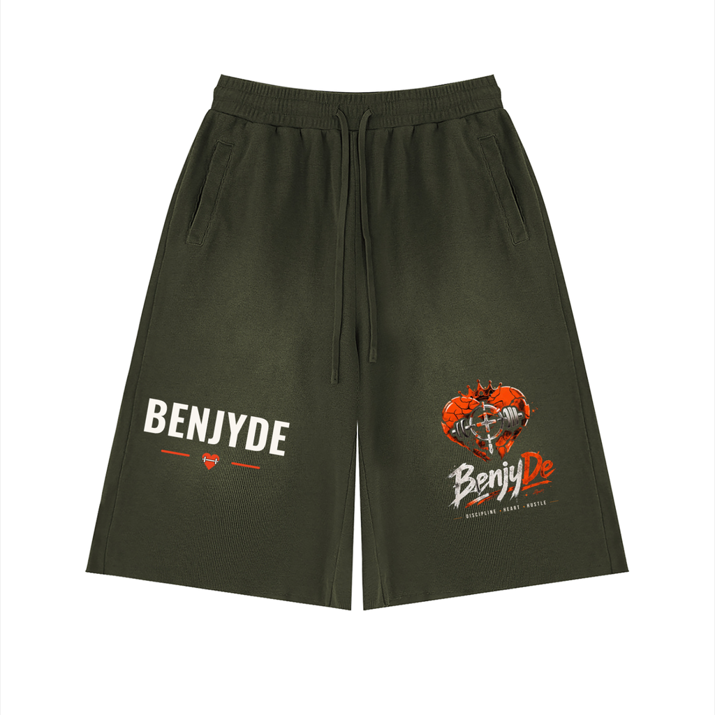 BenjyDe Sunfade Raw Edge Shorts