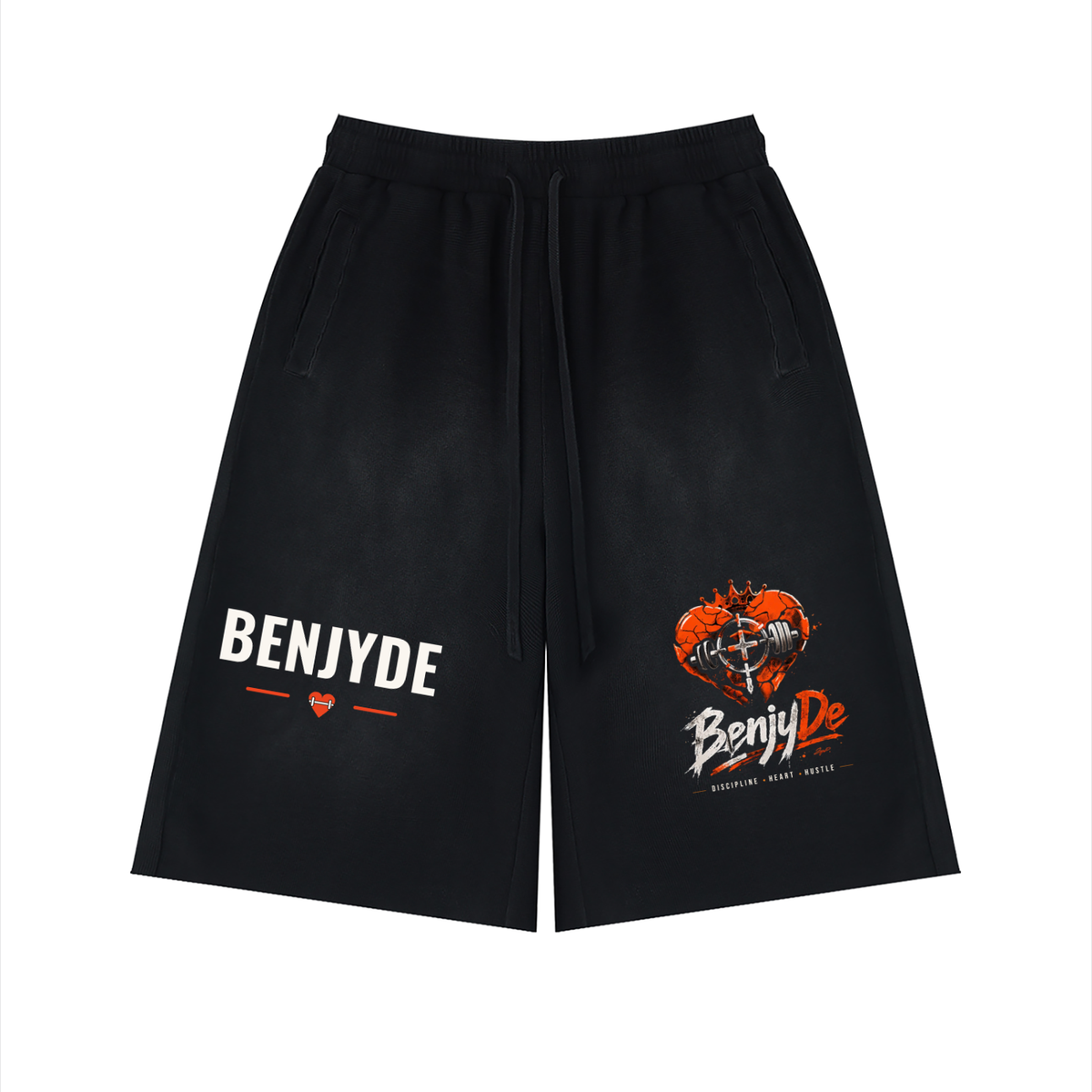 BenjyDe Sunfade Raw Edge Shorts