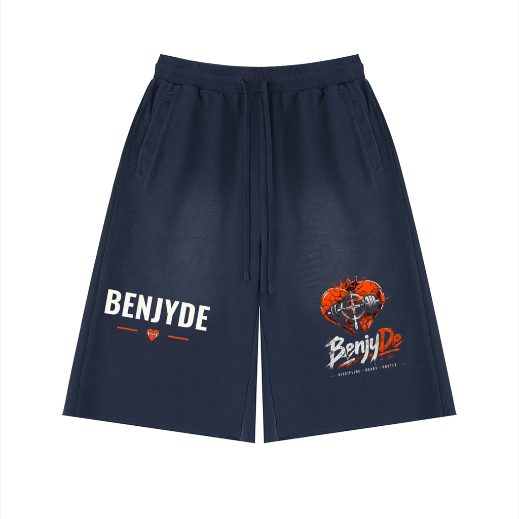 BenjyDe Sunfade Raw Edge Shorts