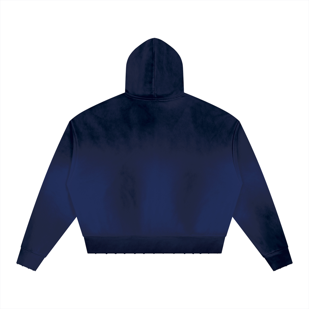 BenjyDe Sunfade Distressed Boxy Hoodie