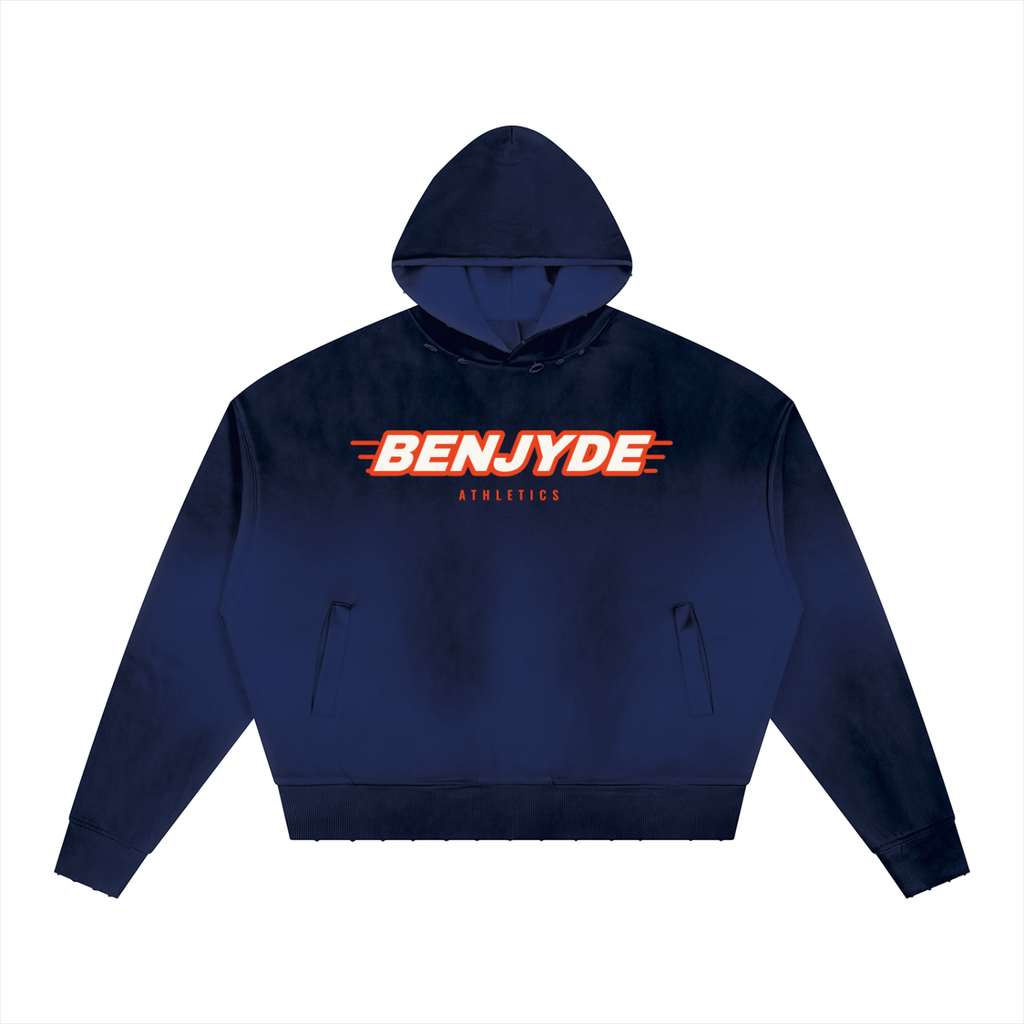 BenjyDe Sunfade Distressed Boxy Hoodie