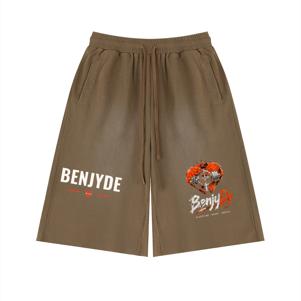BenjyDe Sunfade Raw Edge Shorts